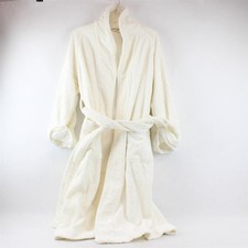 Frette White Terrycloth Cotton Bathrobe Adult Size Small picture