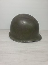 Original WW2 US Army M1 Helmet Front Seam - With Liner picture