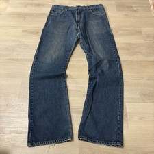 Levi's 517 Bootcut Jeans Men's TAG 34x34 Blue Actual 32x33 Cotton Y2K Western picture