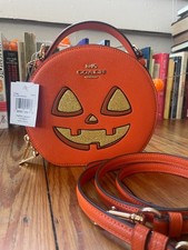 NWT Coach Halloween Pumpkin Canteen Crossbody Bag Purse CW468 2024 Limited picture