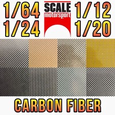 SCALE MOTORSPORT CARBON FIBER WaterSlide Decal 1/12 1/24 1/64 for Hot picture