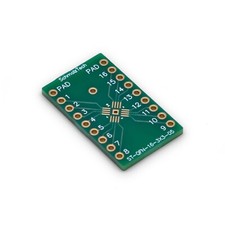 QFN-16, 3mm x 3mm, 0.5mm Pitch SMD to DIP Adapter, ST-QFN-16-3X3-05,  3 Pieces picture