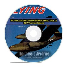Popular Aviation Magazine, Vol 2, 227 Vintage Flight Issues, 1945-1963, DVD D08 picture