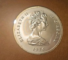 Turks and Caicos Islands 1976 Silver 20 Crowns Victoria, 1.15 oz Silver picture