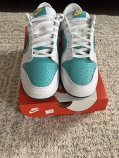 Nike Dunk Low Retro Dusty Cactus Thunder Blue Low Top Leather HF4850-345 picture