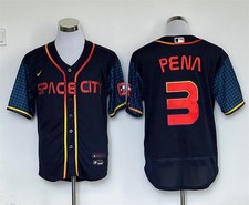 Jeremy Pena #3 Houston Astros Space City Navy Stitched Baseball Jersey Mens picture
