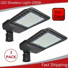 2PACK LED Parking Lot Light 200W Outdoor Street Area Light Fixture Commercial picture