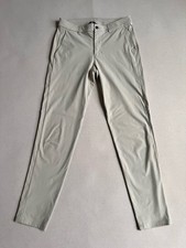 Lululemon Commission Slim Fit Pant 32 Khaki Tan Warpstreme Chino LM5AF3S picture