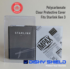 Starlink Standard (4/4X/Gen 3) Clear Polycarbonate Protective Cover & Hail Guard picture