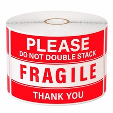 500 PCS Fragile Stickers - 5x3 Inch Do Not Double Stack Labels for Shipping picture