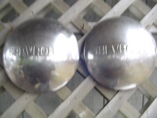 TWO CHEVROLET CHEVY PICKUP TRUCK  BELAIR COUPE SEDAN DELUXE WHEEL COVERS HUBCAPS picture