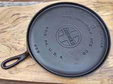 Griswold #9 Cast Iron Griddle LBL Large Block Logo Restored 9 picture