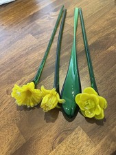 Vintage Handblown Murano Style Flowers Decor picture