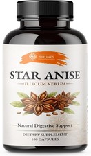 SIRUNES Star Anise Capsules (Illicium Verum) – 800 mg per Serving, 400 mg picture