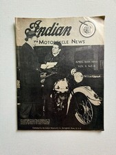 Vintage 1943 Indian Motorcycle s Magazine Vol X No II G2U picture