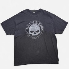 Harley-Davidson T-Shirt Size 2X-Large Black Badlands Wall South Dakota Skull picture