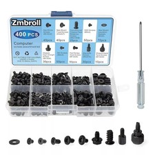 400PCS Computer Screws & Standoffs Kit SSD Screws for PC Motherboard Repair picture