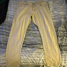 ZLZ Men’s Plus Beige Denim Straight Jeans 34W picture