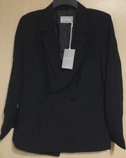 Everlane Drapey City Stripe Blazer – Black – Size 4– NWT - MSRP $228 picture