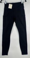 Fabletics On The Go Power Hold Leggings Women’s  Small Black Pockets New NWT picture