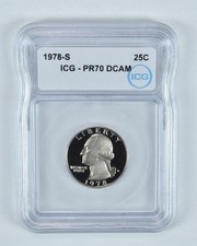 1978-S Washington Quarter PR70 DCAM ICG picture