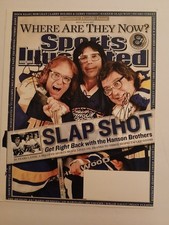 Hanson Brothers Autographed Slap Shot Sports Illustrated Cover picture