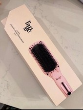 L'ANGE™ br br La Vite Ceramic HAIRBRUSH STRAIGHTENER BLUSH • ROSE NEW NIB picture