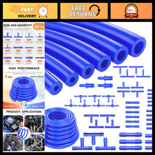 71Pcs Vacuum Line Kit - 5Ft Blue Silicone Hose & Connectors for Auto Piping Syst picture