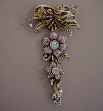 2005 LIMITED EDITION Carolee Dangling Flower Brooch picture