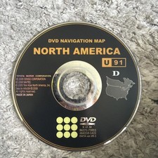 2011-2012 Toyota Avalon Sienna Highlander Navigation DVD U.S Canada Map U91 OEM picture