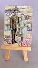 ACEO Original Art - Vintage Siblings Collage picture