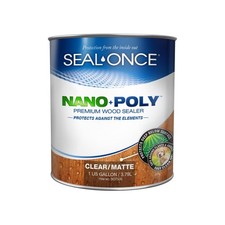 Seal-Once Nano+Poly Wood Sealer and Waterproofer, Clear, 1 Gallon picture