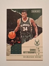 2017 Panini Father's Day Basketball Relics Giannis Antetokounmpo #BK1 Game Worn picture