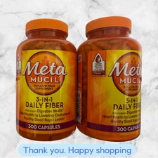 2X Metamucil 3-in-1 Daily Fiber 300ct Each Exp05/2027+ New Fast Shippingg picture