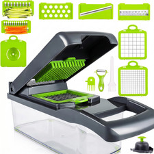 15-In-1 Vegetable Fruit Chopper Cutter Food Onion Veggie Dicer Slicer Kitchen picture