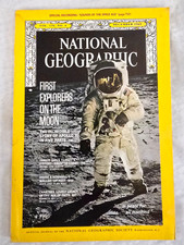 National Geographic December 1969 Neil Armstrong First Step on Moon Apollo 11 picture