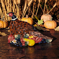OMNIBUS Fitz and Floyd Pheasant Collection Canape or Hanging Decorative EUC  picture
