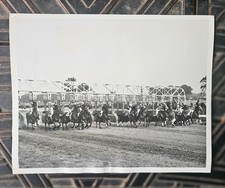 Original 1938 Horse Racing Press Photo - Seabiscuit at Laurel Before War Admiral picture
