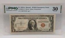 1935A $1 Silver Certificate Hawaii PMG Very Fine (VF) 30 Fr. 2300 picture