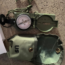 New Cammenga Model 3h Tritium Lensatic Compas Olive Drab US Military Issue Pouch picture