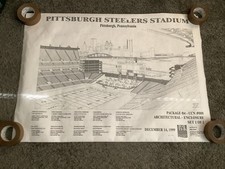 Vintage Pittsburgh Steelers stadium Architectural Stadium Plans picture