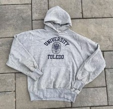 Vintage 1980s Champion University Of Toledo Hoodie Gray vintage heather hoodie picture