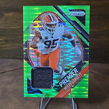 Panini Prizm 2025 Myles Garrett Premier Jerseys Neon Green Pulsar #PJY-MGT picture