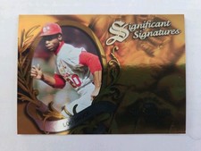 1997 Donruss SIGNIFICANT SERIES LOU BROCK-/2000 On Card Auto HALL OF FAMER picture