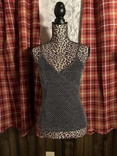 90s/Y2K silver/black shimmery top🤍 picture