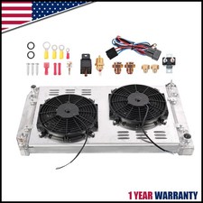 3Row Radiator+Shroud Fan Kit For 88-99 Chevy Truck GMC C/K C1500 C2500 C3500 622 picture