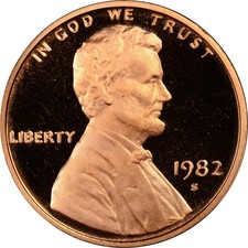 1982-S Lincoln Cent Proof DCAM picture