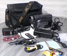 JVC GR-AXM710 Compact VHS C Tape Video Camera Camcorder Huge Bundle Accessories picture