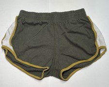 Jungmaven Yarrow Mesh Shorts Women’s XL Gray Gold Hemp USA Made Track picture