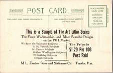 Rare Printers Publishers Salesman Sample John Winsch Easter Antique Postcard picture
